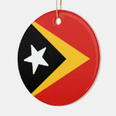 Décoration En Céramique Drapeau du Timor-Leste (Gauche)