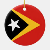 Décoration En Céramique Drapeau du Timor-Leste (Dos)