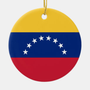 Décoration En Céramique Drapeau du Venezuela