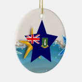 Décoration En Céramique Drapeau frais des Îles Vierges britanniques à la (Droite)