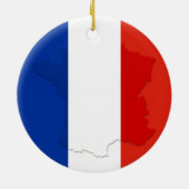 Décoration En Céramique drapeau français (Dos)