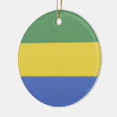 Décoration En Céramique Drapeau Gabon (Gauche)