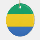 Décoration En Céramique Drapeau gabonais (Gabon) (Gauche)
