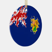 Décoration En Céramique Drapeau Gnarly des Îles Turques et Caïques (Droite)