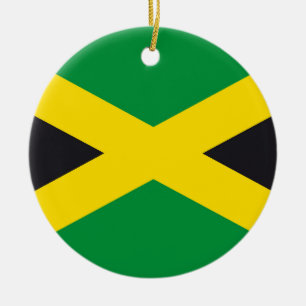 Décoration En Céramique Drapeau jamaïcain