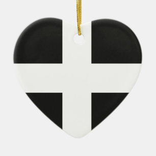 Décoration En Céramique Drapeau les Cornouailles Kernow de St Piran