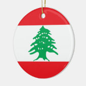 Décoration En Céramique Drapeau libanais (Gauche)