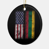 Décoration En Céramique Drapeau lituanien Lituanie Lietuva (Gauche)