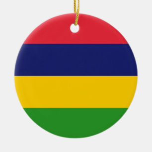 Décoration En Céramique Drapeau mauricien
