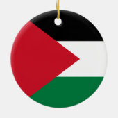 Décoration En Céramique Drapeau palestinien (Palestine) (Dos)