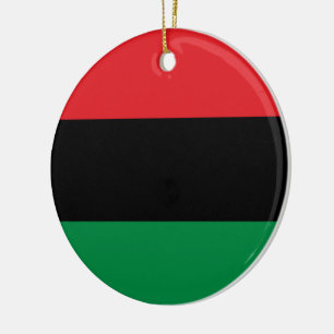 Décoration En Céramique Drapeau panafricain