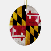 Décoration En Céramique Drapeau patiné du Maryland (Droite)