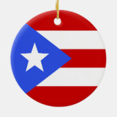 Décoration En Céramique Drapeau Porto Rico (Dos)