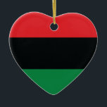 Décoration En Céramique Drapeau rouge, noir et vert<br><div class="desc">Les 3 couleurs panafricaines sur le drapeau représentent : le rouge : le sang qui unit tous les peuples d'ascendance africaine noire, et versé pour la libération ; le NOIR : les noirs dont l'existence en tant que nation, bien qu'elle ne soit pas un État-nation, est affirmée par l'existence du...</div>