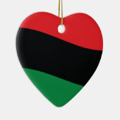 Décoration En Céramique Drapeau rouge, noir et vert (Droite)