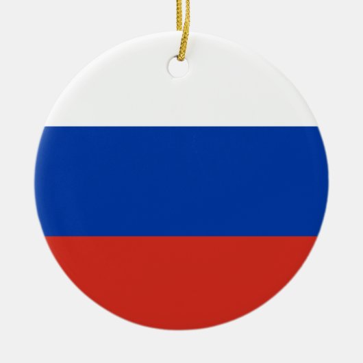 Décoration En Céramique Drapeau russe (Devant)
