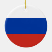 Décoration En Céramique Drapeau russe (Dos)