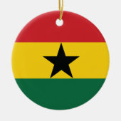 Décoration En Céramique Drapeau simple du Ghana (Devant)