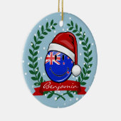 Décoration En Céramique Drapeau souriant de style néo-zélandais de Noël (Droite)
