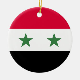 Décoration En Céramique Drapeau syrien
