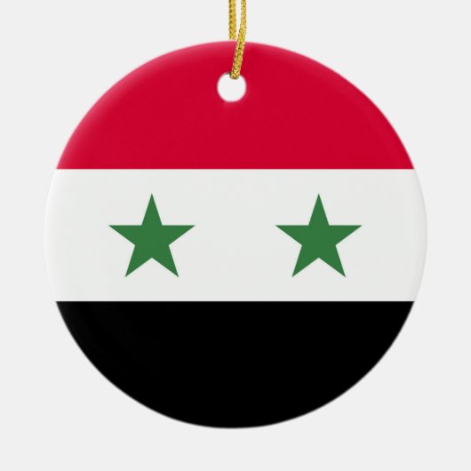 Décoration En Céramique Drapeau syrien (Devant)