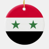 Décoration En Céramique Drapeau syrien (Dos)