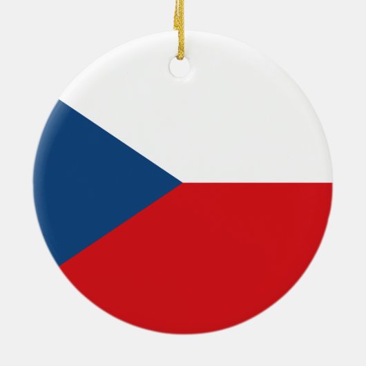 Décoration En Céramique Drapeau tchèque (Dos)