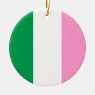 Décoration En Céramique drapeau tricolore de Terre-Neuve (Canada)