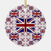 Décoration En Céramique Drapeau Union Jack britannique en calques (Devant)
