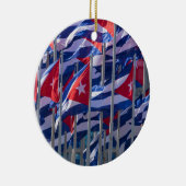 Décoration En Céramique Drapeaux cubains, La Havane, Cuba (Droite)