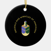 DÉCORATION EN CÉRAMIQUE DREIDELS AND MIRACLES OF HANUKKAH (Devant)