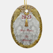 Décoration En Céramique Dresden 'Normandy' Peace Dove Ornament (Dos)