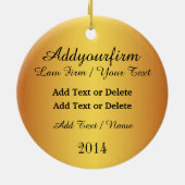 Décoration En Céramique Droit, Avocat, Échelles de justice (Dos)