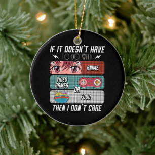 Décoration En Céramique Drôle Anime Fans Nourriture Et Jeux Vidéo Cadeaux