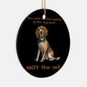 Décoration En Céramique Drôle Beagle de plaisanterie Chien Propriétaire Ma (Droite)