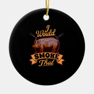 Décoration En Céramique Drôle cadeau d'amant barbecue Je Fumerais Ces Cad