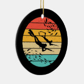 Décoration En Céramique Drôle cadeau Spearfish pour hommes femmes plongée (Droite)