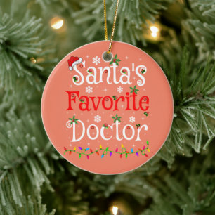 Décoration En Céramique Drôle Éclairage de Noël Père Noël Favorite Docteur