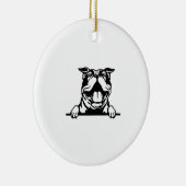 Décoration En Céramique Drôle joyeux Bulldog (Droite)