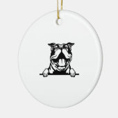 Décoration En Céramique Drôle joyeux Bulldog (Gauche)
