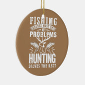 Décoration En Céramique Drôle Pêche Et Chasse Cadeau Noël Humour (Droite)