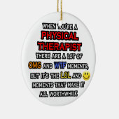 Décoration En Céramique Drôle physiothérapeute ... OMG WTF LOL (Droite)