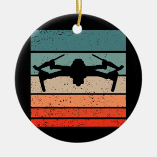 Décoration En Céramique Drone Retro Style Vintage