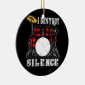 Décoration En Céramique Drum Kit Percussionniste Drummer I Détruire Silenc (Droite)