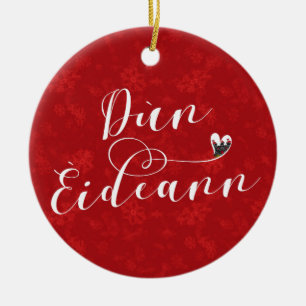 Décoration En Céramique Dùn Èideann Drapeau Coeur, Édimbourg