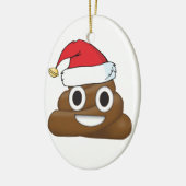 Décoration En Céramique Dunette hilare Emoji de Noël (Gauche)