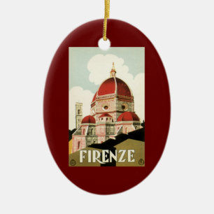 Décoration En Céramique Duomo à Florence Florence Italie Art Vintage voyag