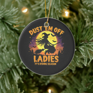 Décoration En Céramique Dust Em Off Ladies C'est la saison d'équitation Ha