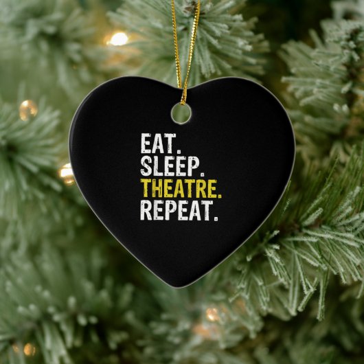 Décoration En Céramique Eat Sleep (Arbre)