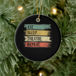 Décoration En Céramique Eat Sleep Theatre Repeat Theater Tech Toxits